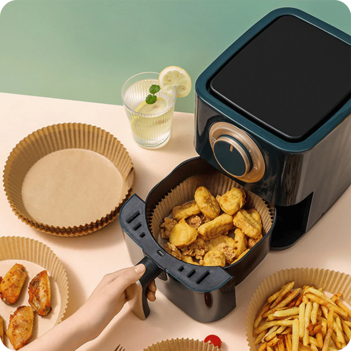 Papel para Air Fryer 100 Piezas