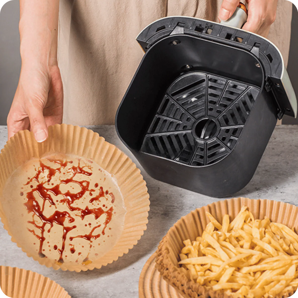 Papel para Air Fryer 100 Piezas