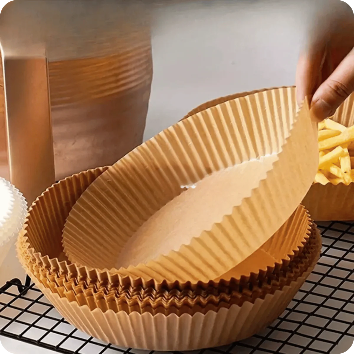 Papel para Air Fryer 100 Piezas