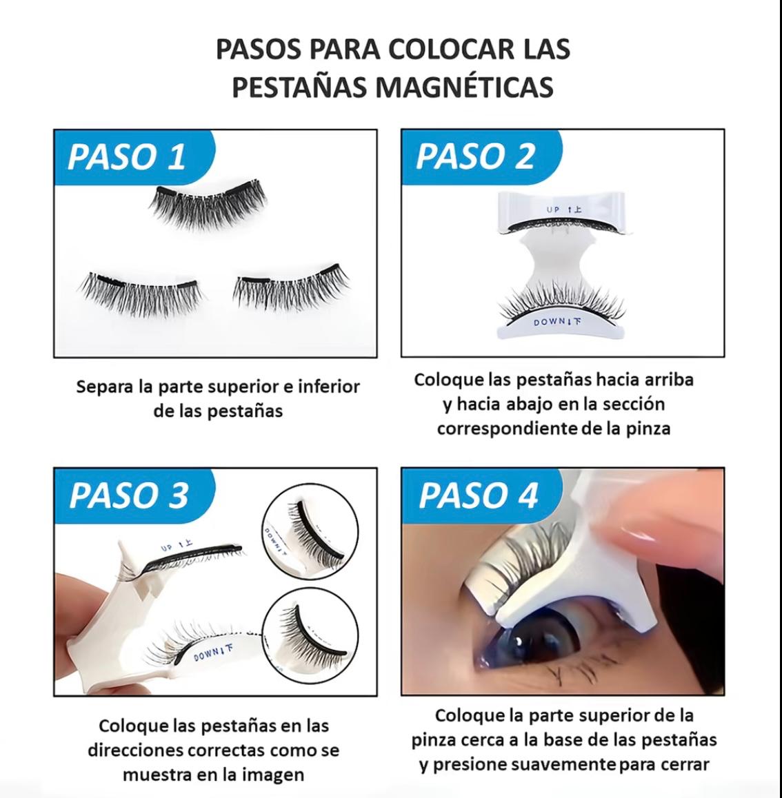 Pestañas Magnéticas  Reutilizables